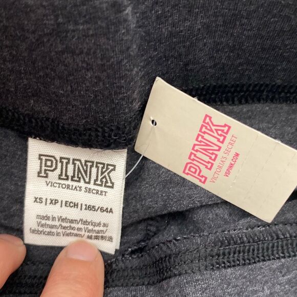 PINK Victoria's Secret Women's Gray Heather High Rise Ankle Leggings Size XS NWT - Picture 8 of 8